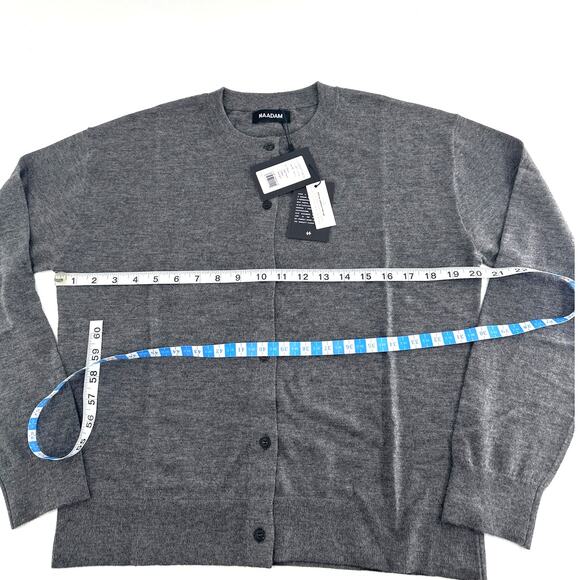 Naadam Women's Granite Fancy Cashmere Classic Cardigan Size M - Picture 8 of 13